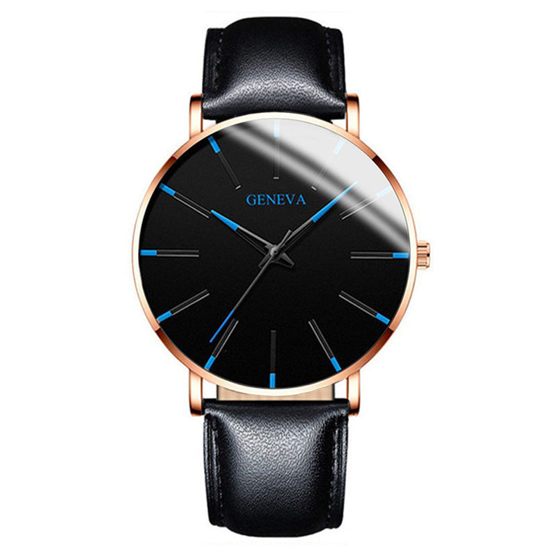 A Geneva Fashion Mesh Strap Watch Men's Watch Colorful Scale Men's Watch Business Quartz Watch Wholesale - Mixbatch