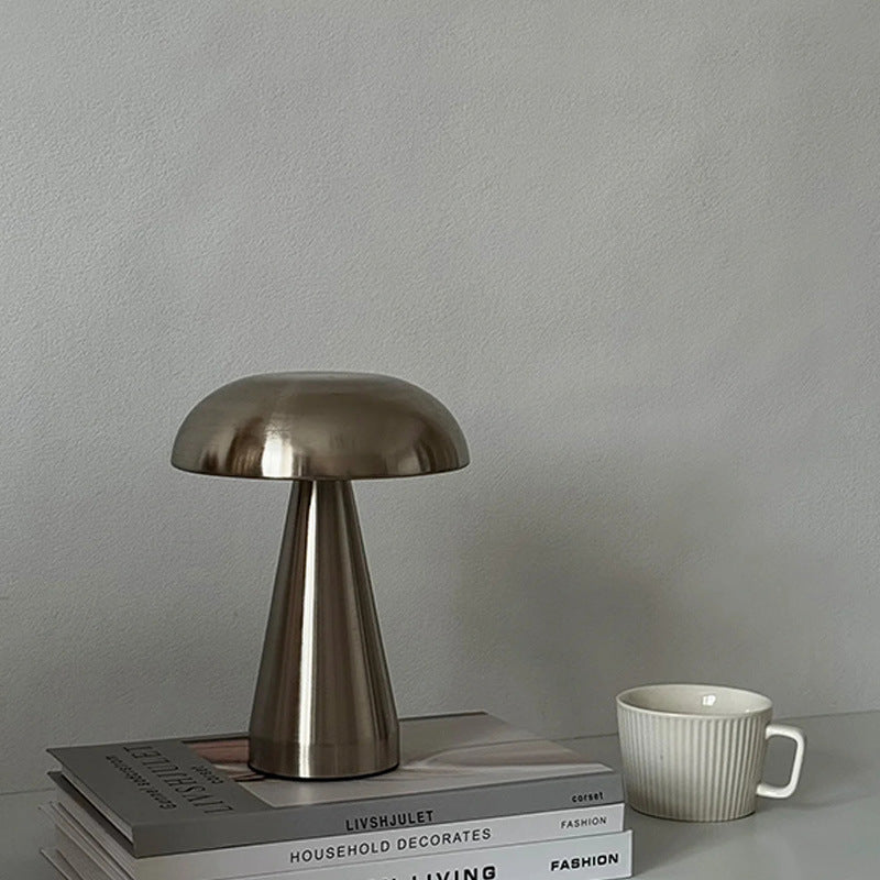 A decorative table lamp