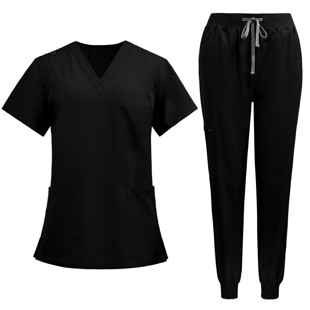 A Operating room short-sleeved hand washing clothes women's skin management nurse clothes surgeon isolation clothes work clothes