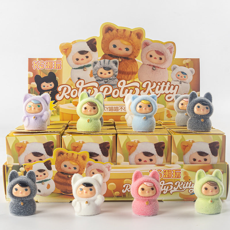 A flocking ornament toy