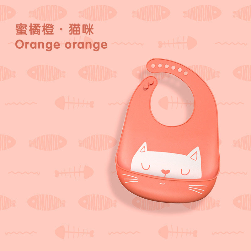 Baby silicone bibs, baby eating bibs, waterproof rice pockets,saliva napkins 0.08kg - Mixbatch