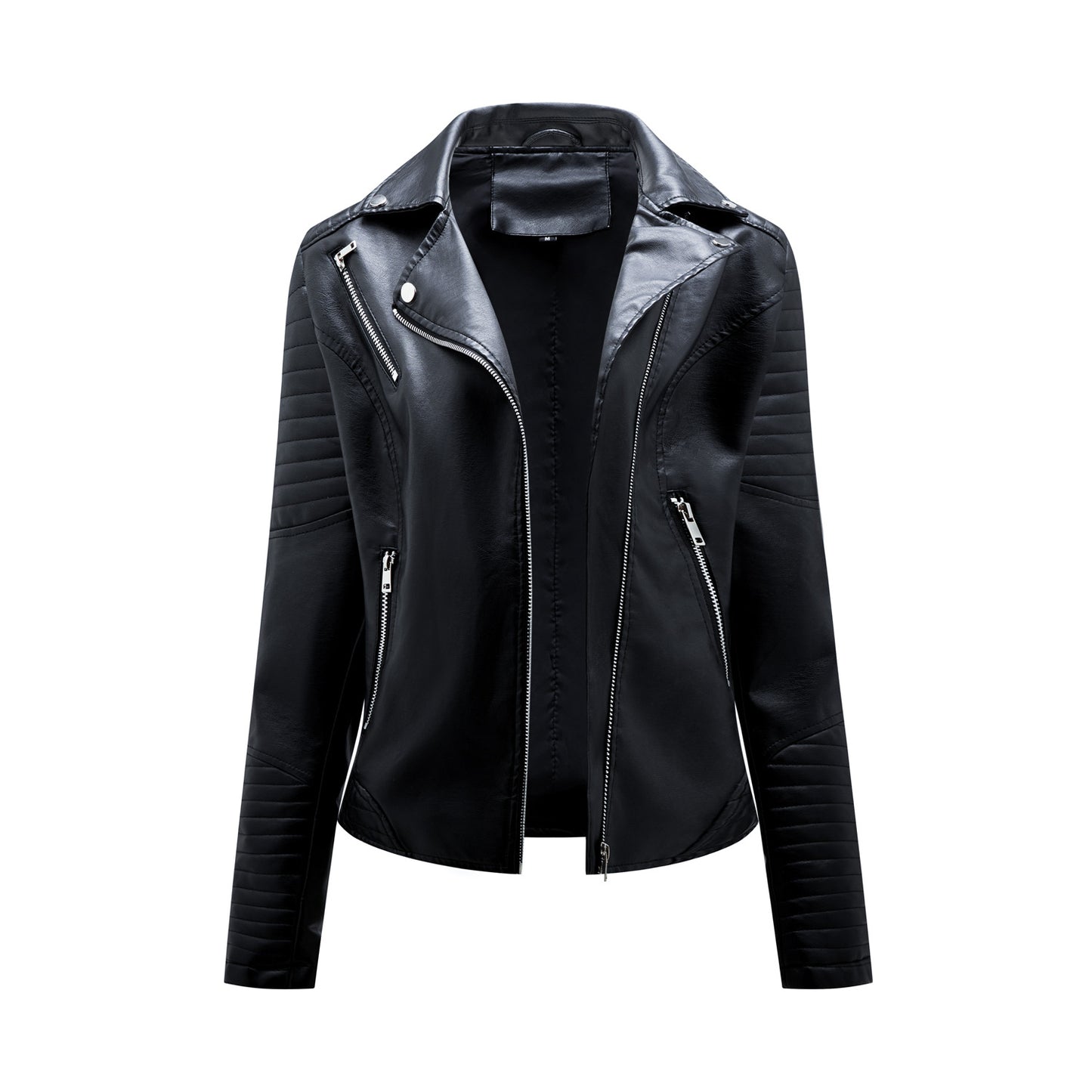 A women's leather jacket