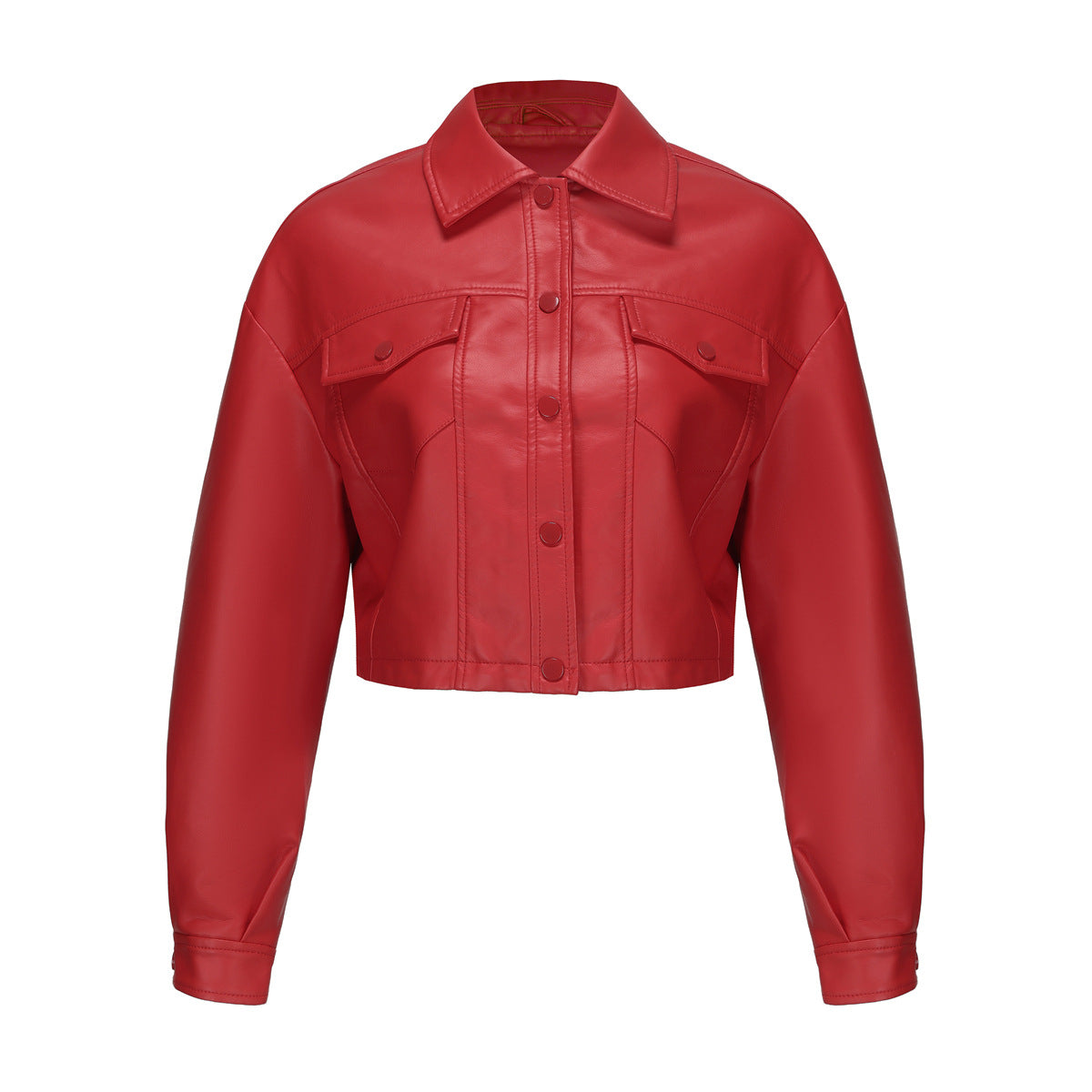 A women's leather jacket