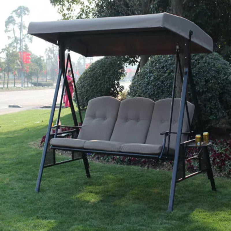A outdoor swing rocking chair