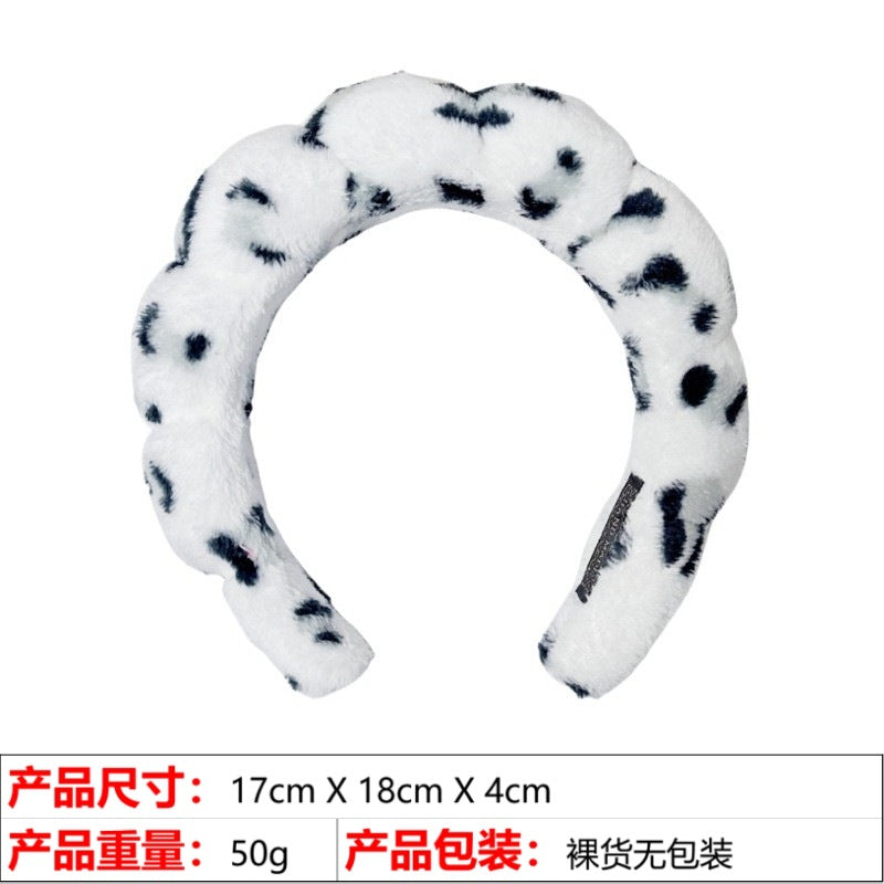 A high cranial top hair accessories women wash face bath clouds sponge headband makeup remover hair band headband