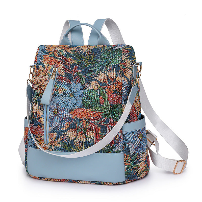 A new American retro trend backpack large capacity simple niche women's backpack - Mixbatch