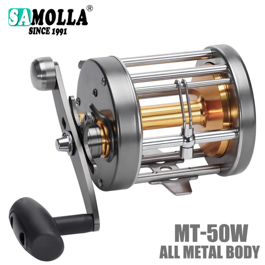 A Deep Sea Saltwater Drum Reel – Iron Plate, Slow Jig, Large Capacity