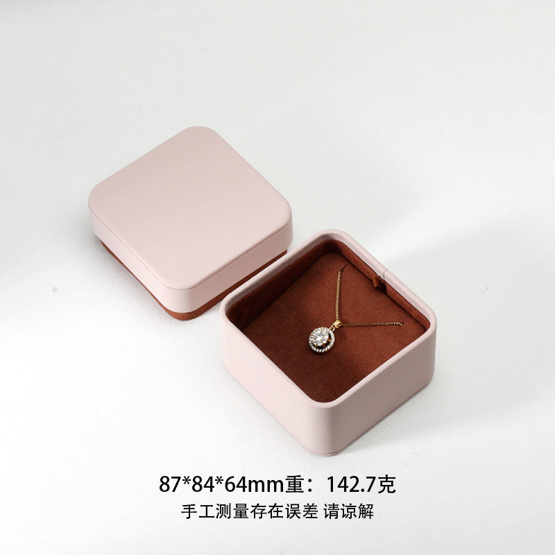 A leather jewelry box