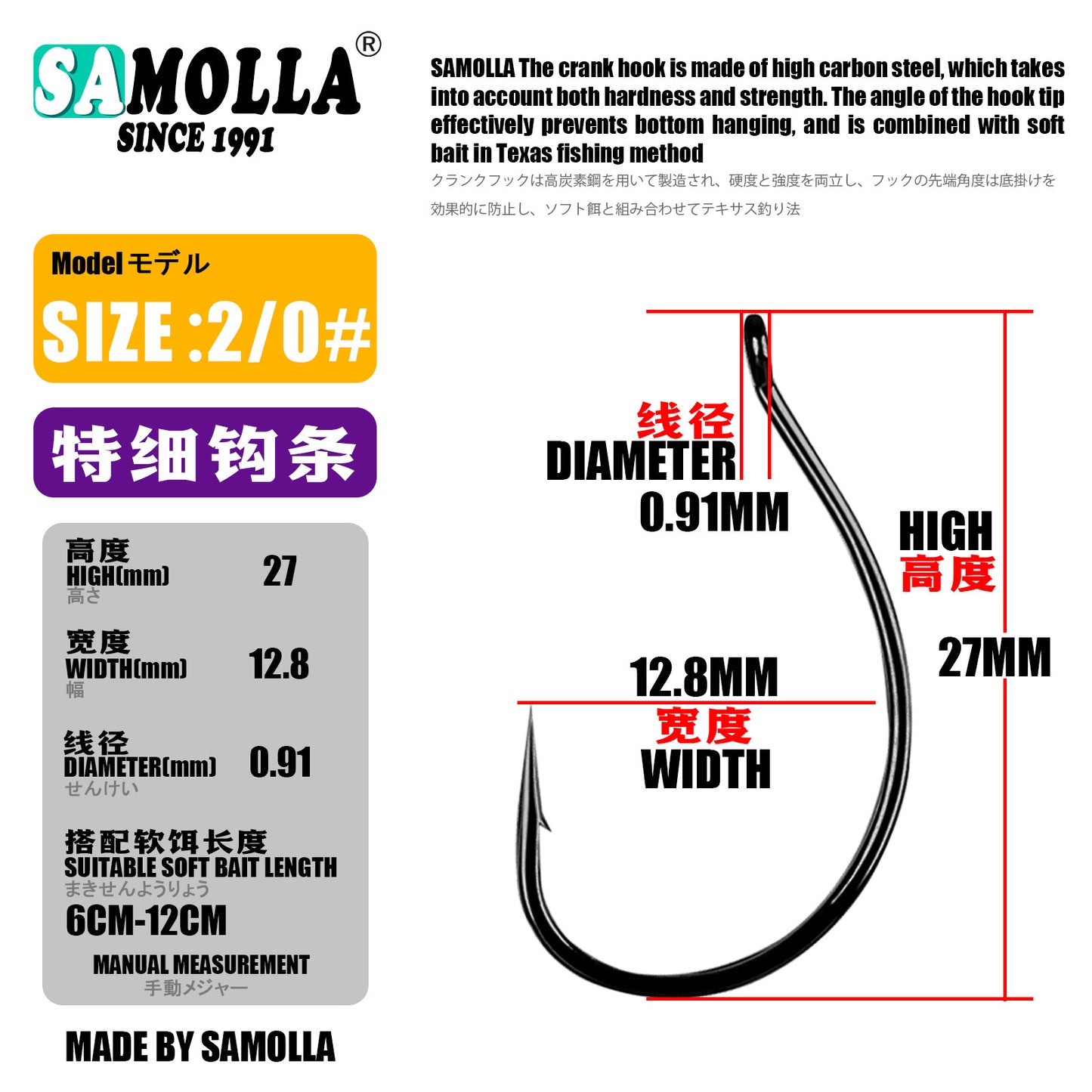 A Reverse Fishing Hook – Reinforced & Fine Hooks