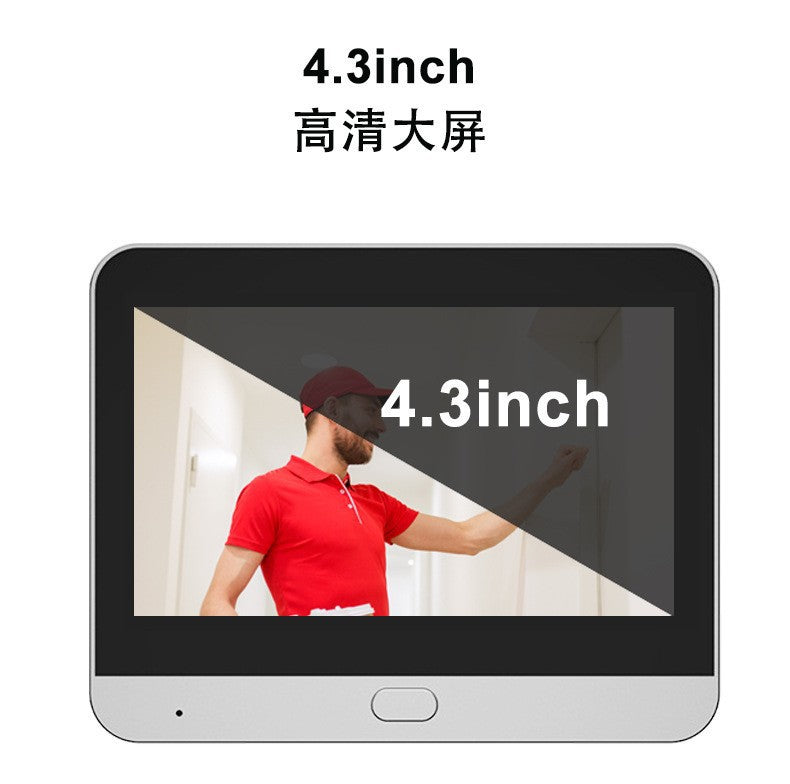 A cat eye surveillance camera graffiti APP intelligent remote call TUYA electronic cat eye anti-theft visual door