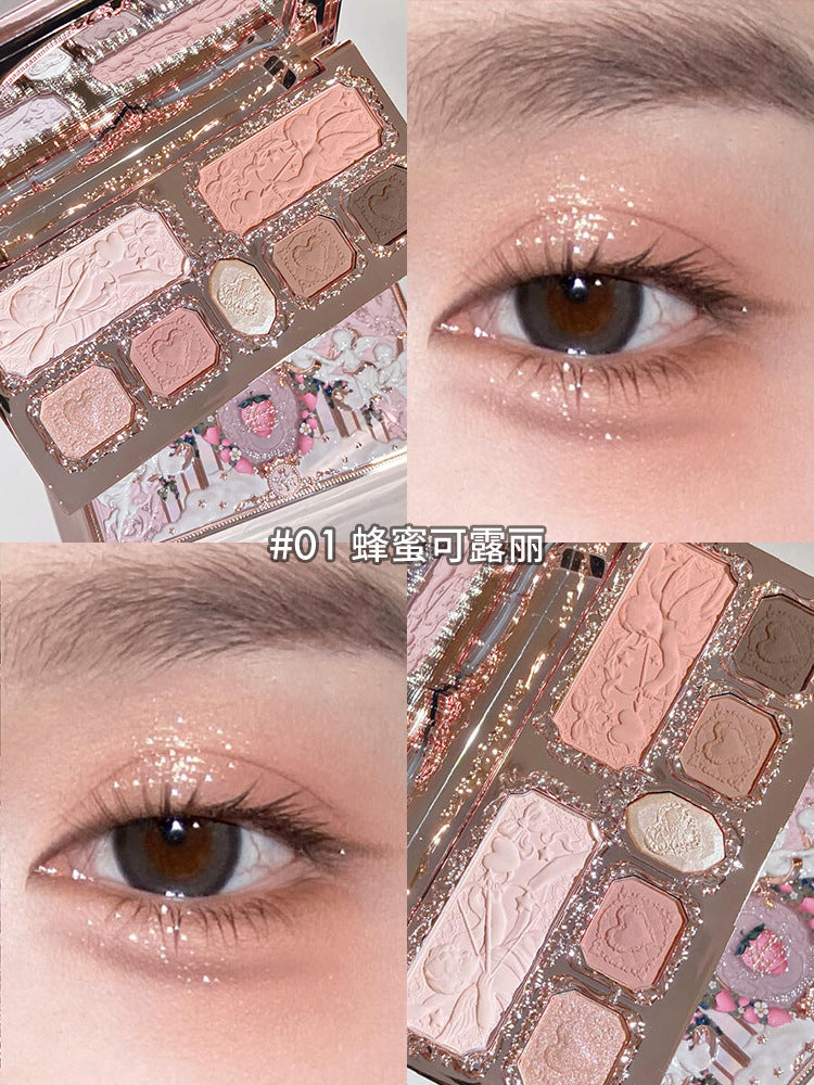 A new product, Sweetheart Bear eyeshadow, Swan Cloud Shoulder, strawberry, all series of stores can be self-organized gift boxes.