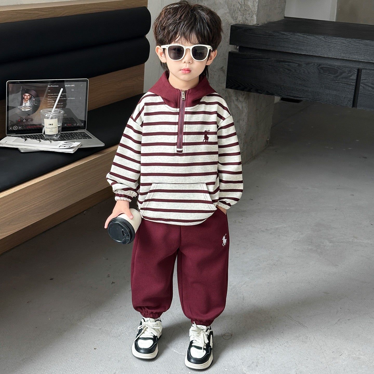 A children's sweater set
