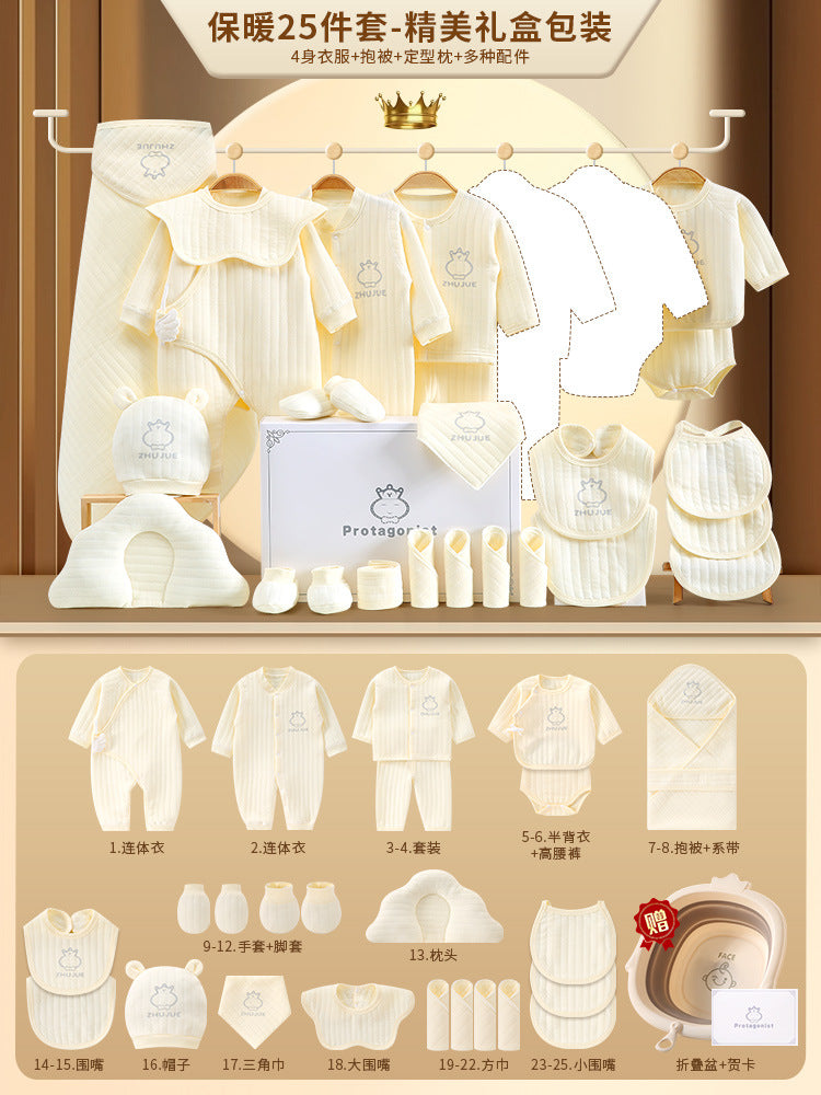 A10 Baby gift box, newborn baby clothes set, autumn and winter, gifts, high-end newborn full moon gifts, baby products - Mixbatch
