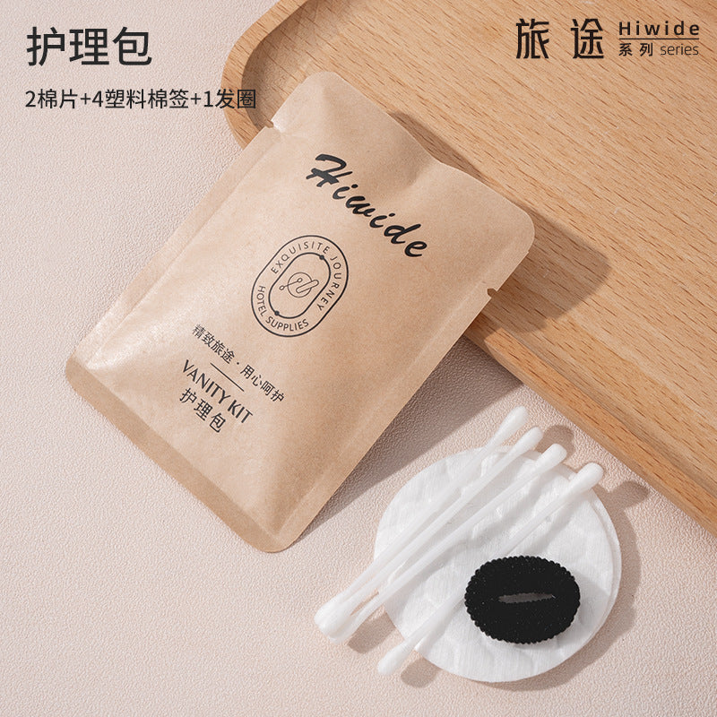 B & B disposable toothbrush with toothpaste waterproof kraft paper hotel hotel home hospitality toiletries set