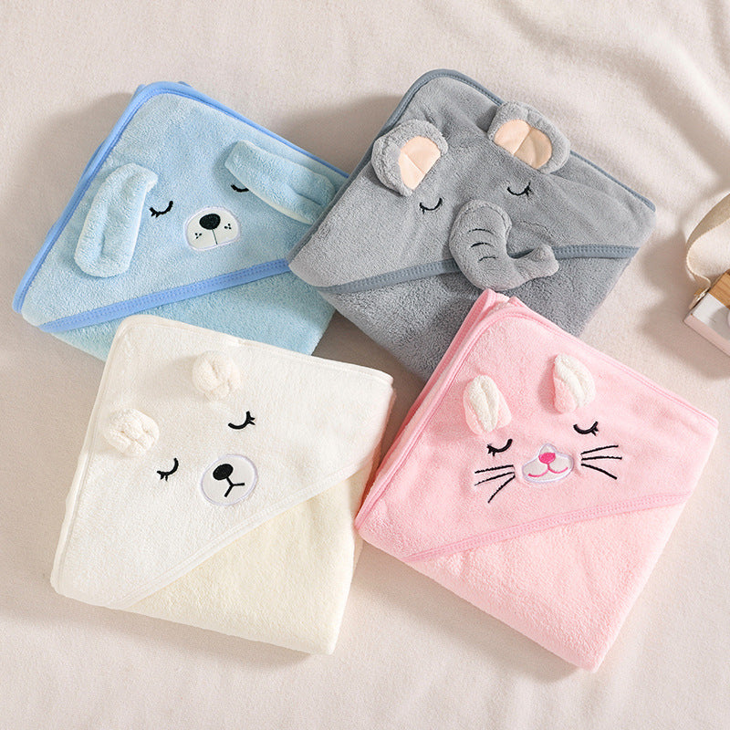 Baby holding a blanket bath towel 0.15kg any color mix Minimum purchase of 3 items - Mixbatch