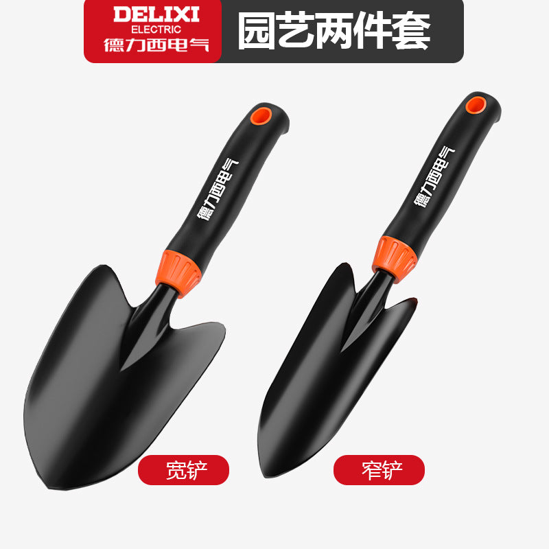 A Gardening tools, small shovels, growing vegetables, growing flowers, household shovels, beach catching sea tools, three-piece set