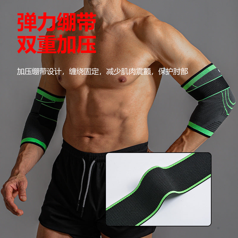 A straps sports elbow pads pressure fitness weightlifting arm guards basketball tennis riding elbow pads protective cover