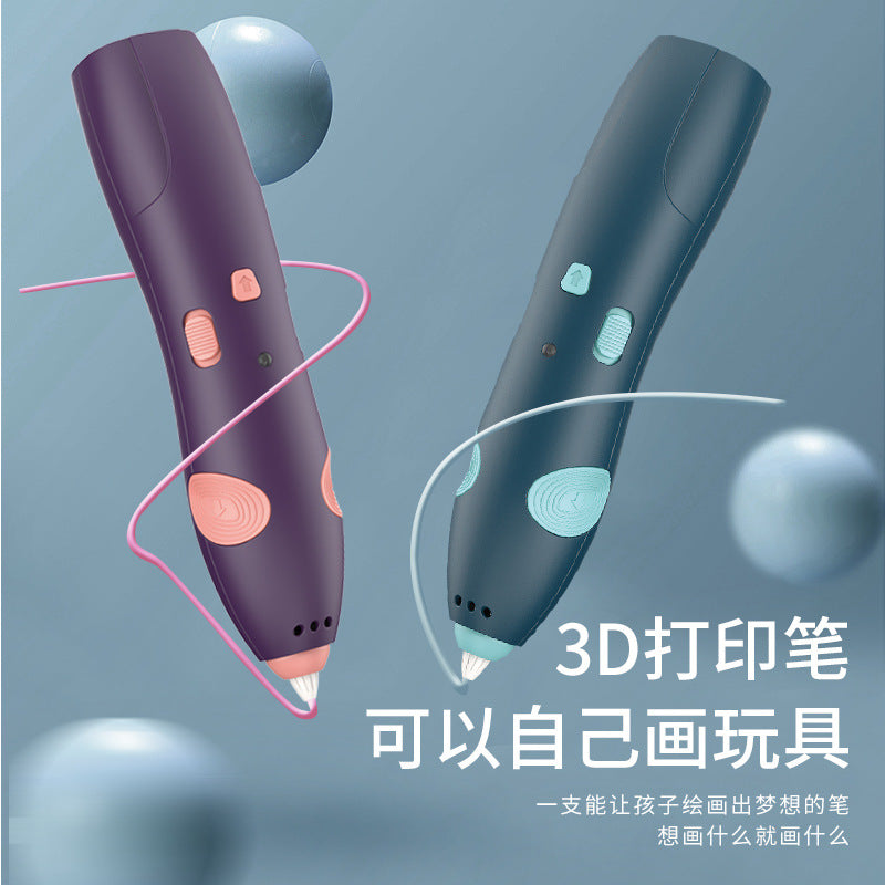 A 3D Bulid-in battery children DIY printing pen USB charging use
