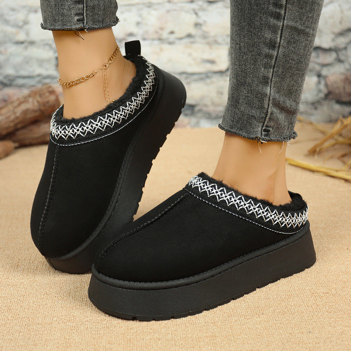 A plush slipper