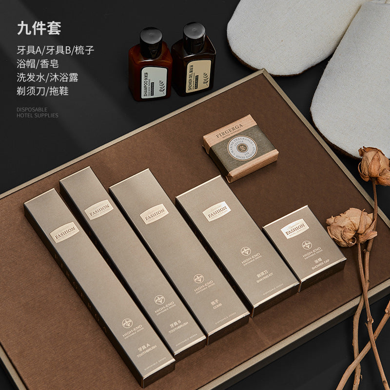 Hotel disposable toiletries Hotel special toothbrush with toothpaste set