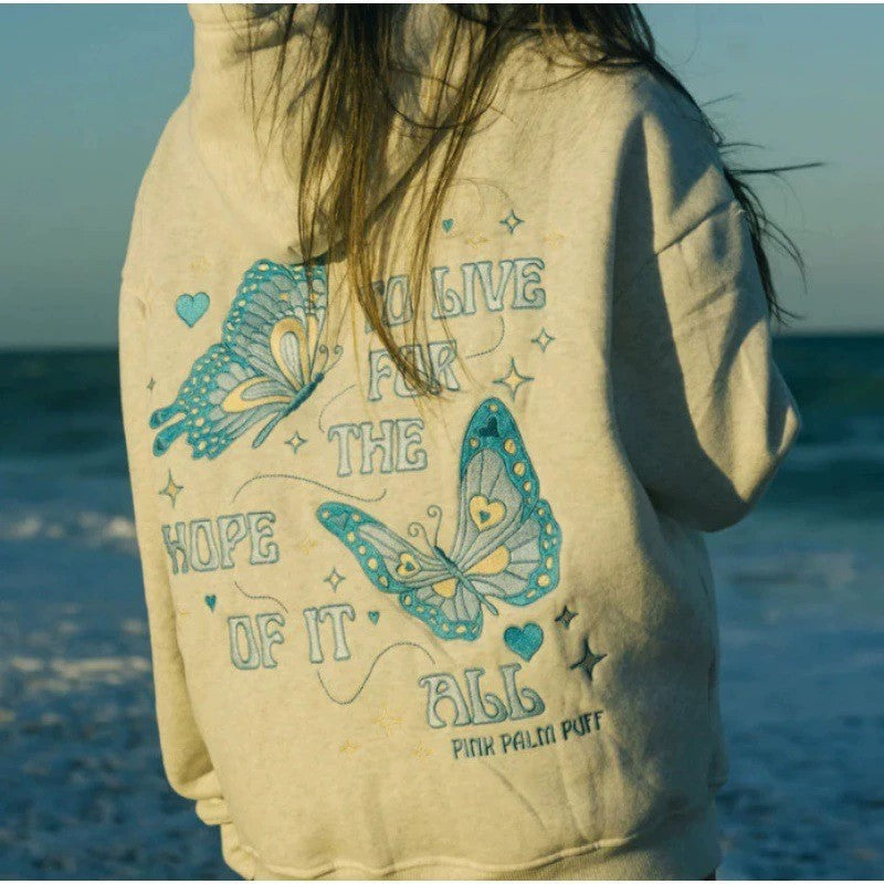 A sweater embroidered sweater