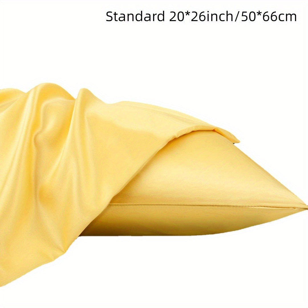 A solid color pillowcase