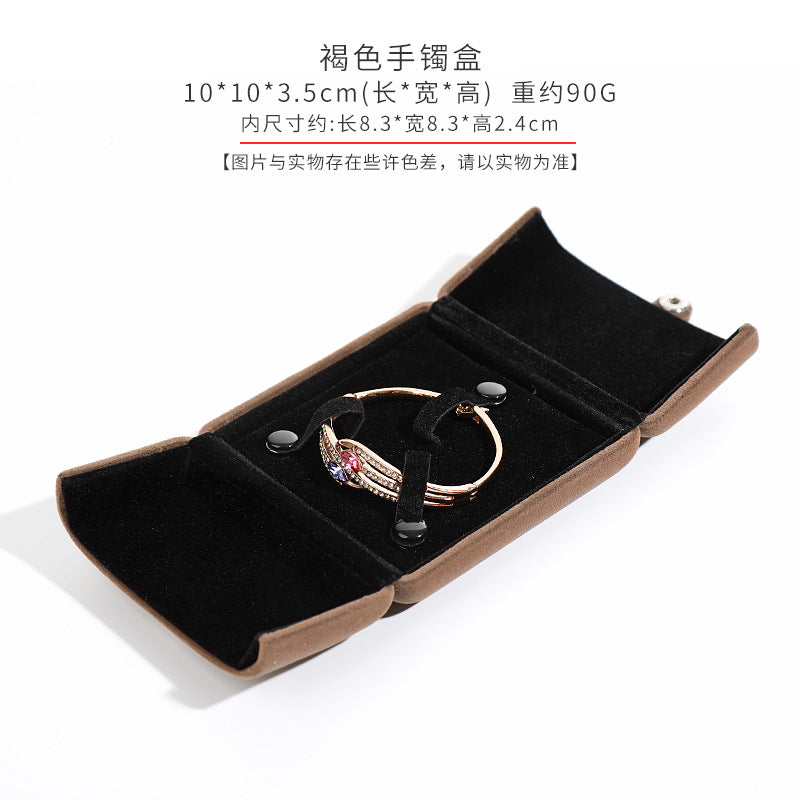 A flannel jewelry box