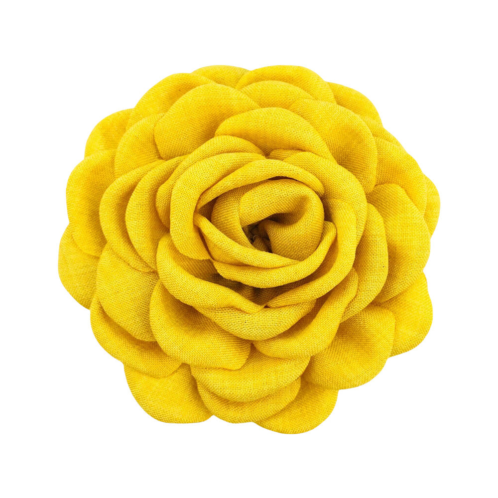 A Caro9cm Internet celebrity with the same baked edge hair grab flower 12cm Lolis burnt edge flower with brooch hairpin pin