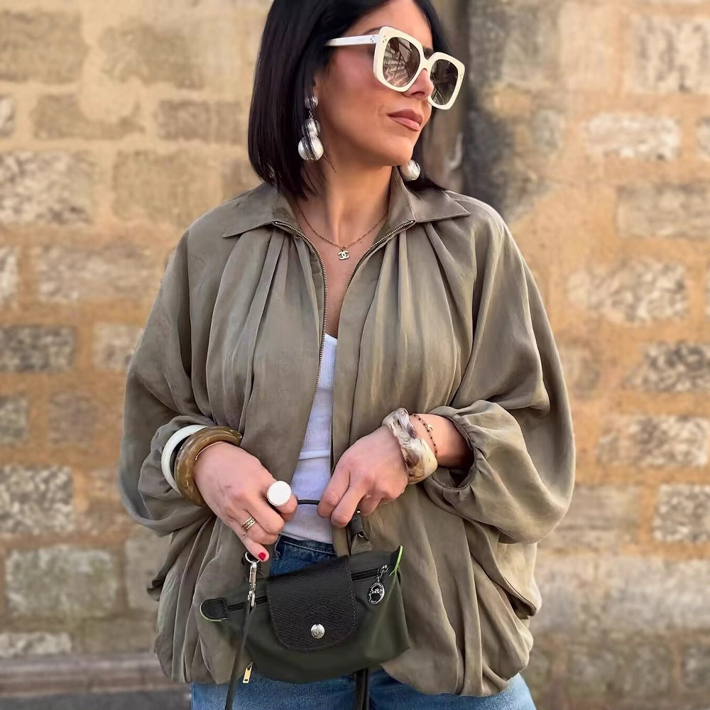 A long-sleeved jacket