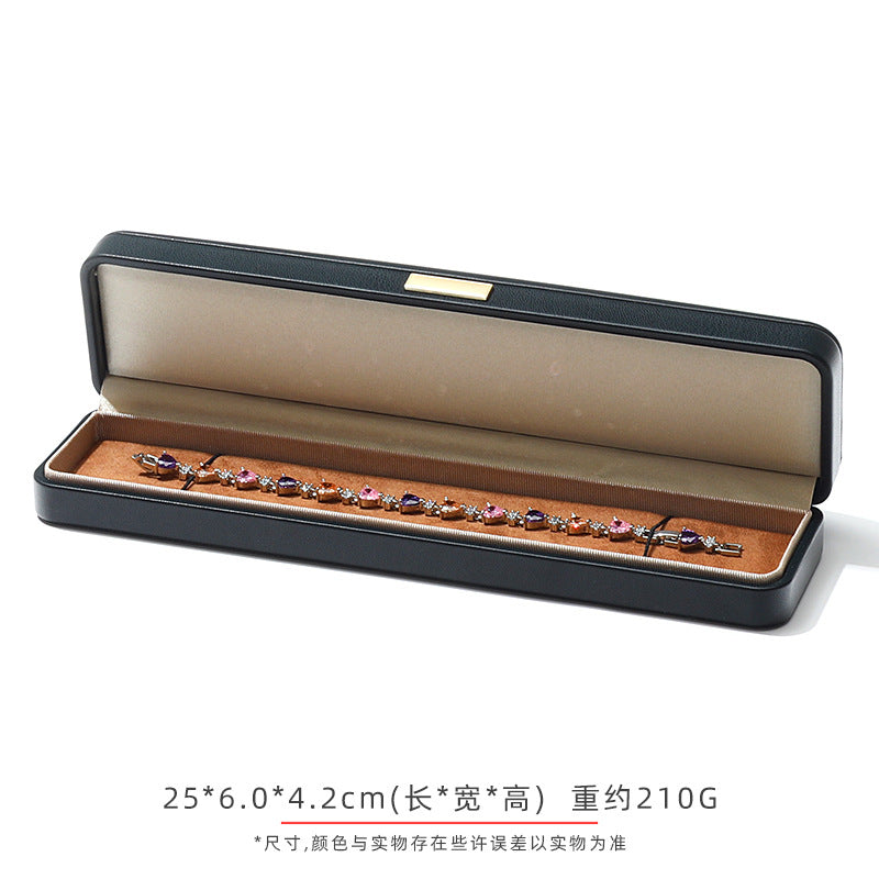A Arched Leather Ring Jewelry Box