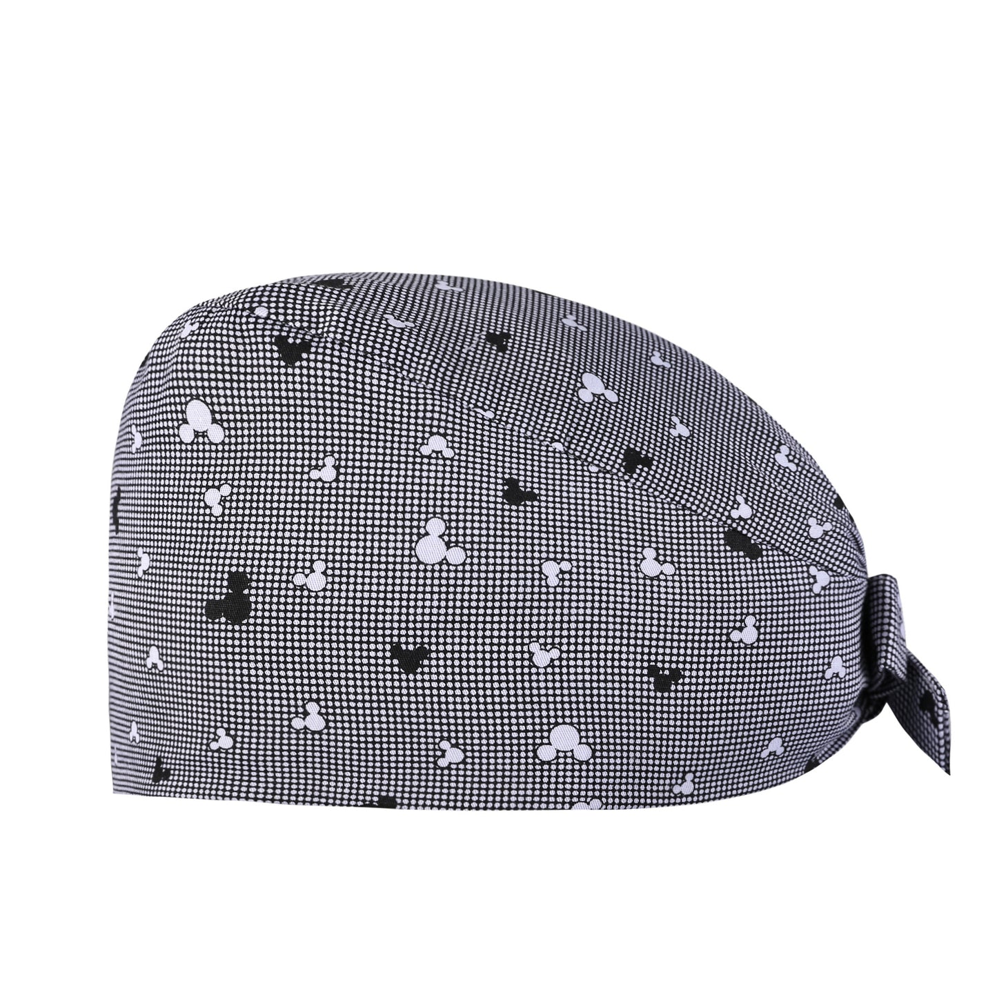 A Surgical cap Printed cap Pure cotton female nurse Baotou Fluffy cap Adjustable Baotou cap Female confinement