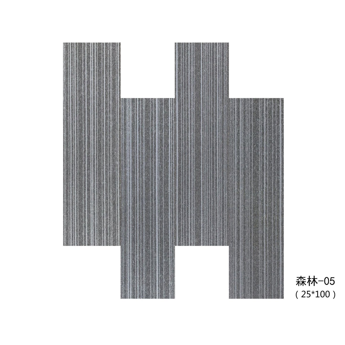 A Office Building Meeting Room Fire Resistant Dirt Resistant Flame Retardant Environmental Protection Grey Striped Square Splicing B1 Fire Carpet