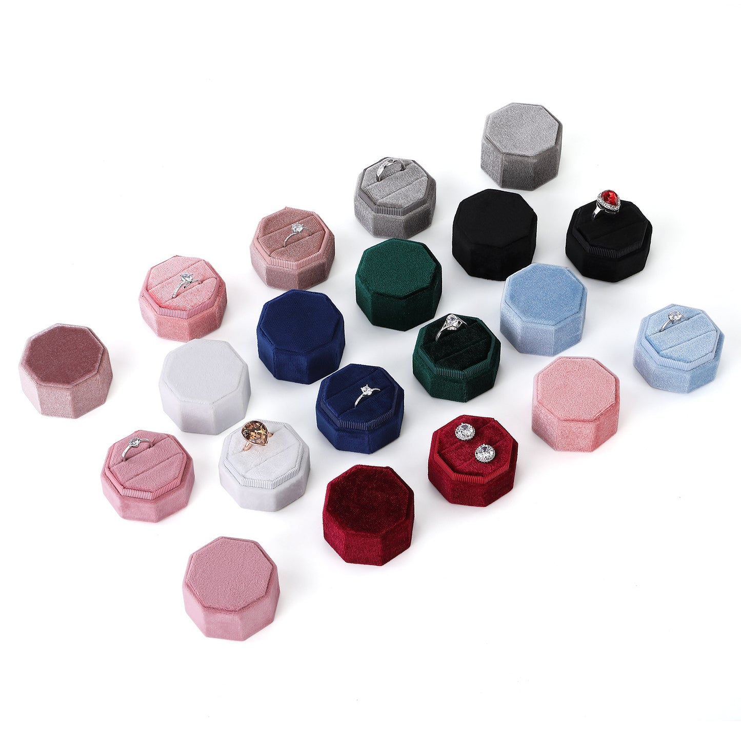 A flannel jewelry box