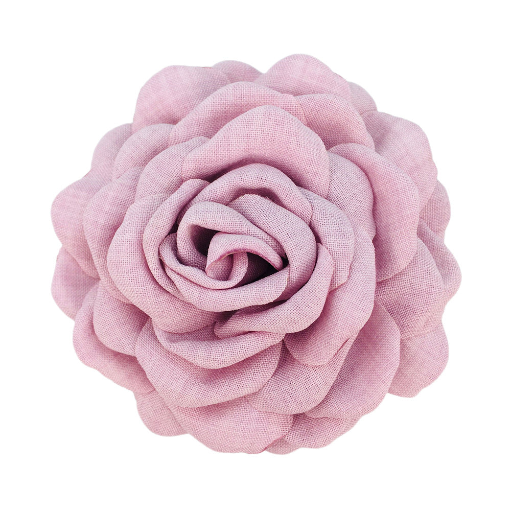 A Caro9cm Internet celebrity with the same baked edge hair grab flower 12cm Lolis burnt edge flower with brooch hairpin pin