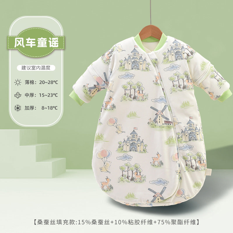 A Children's Baby Thick Pure Cotton Sleeping Bag