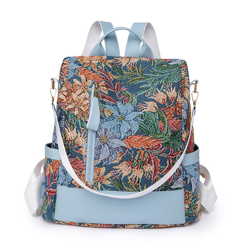 A new American retro trend backpack large capacity simple niche women's backpack - Mixbatch