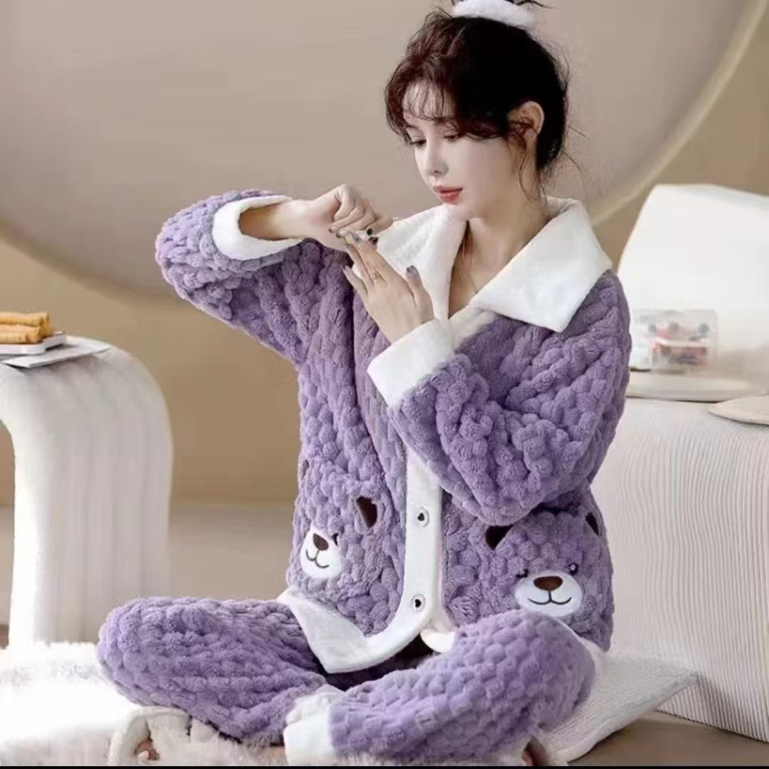 A thermal pajama set