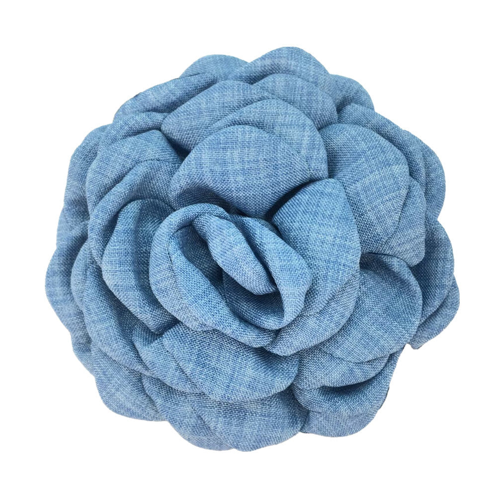 A Caro9cm Internet celebrity with the same baked edge hair grab flower 12cm Lolis burnt edge flower with brooch hairpin pin