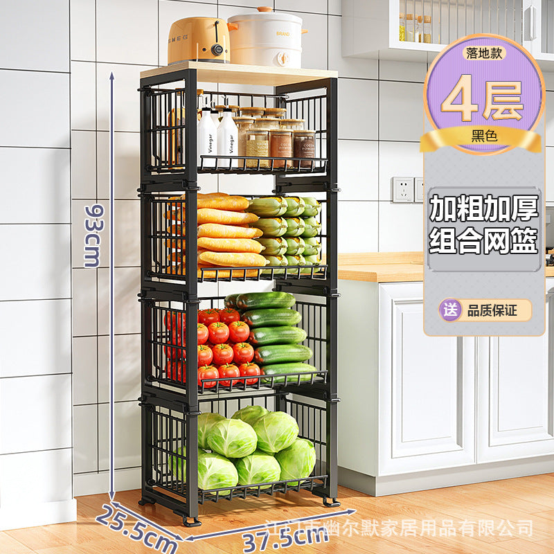 A basket rack storage rack
