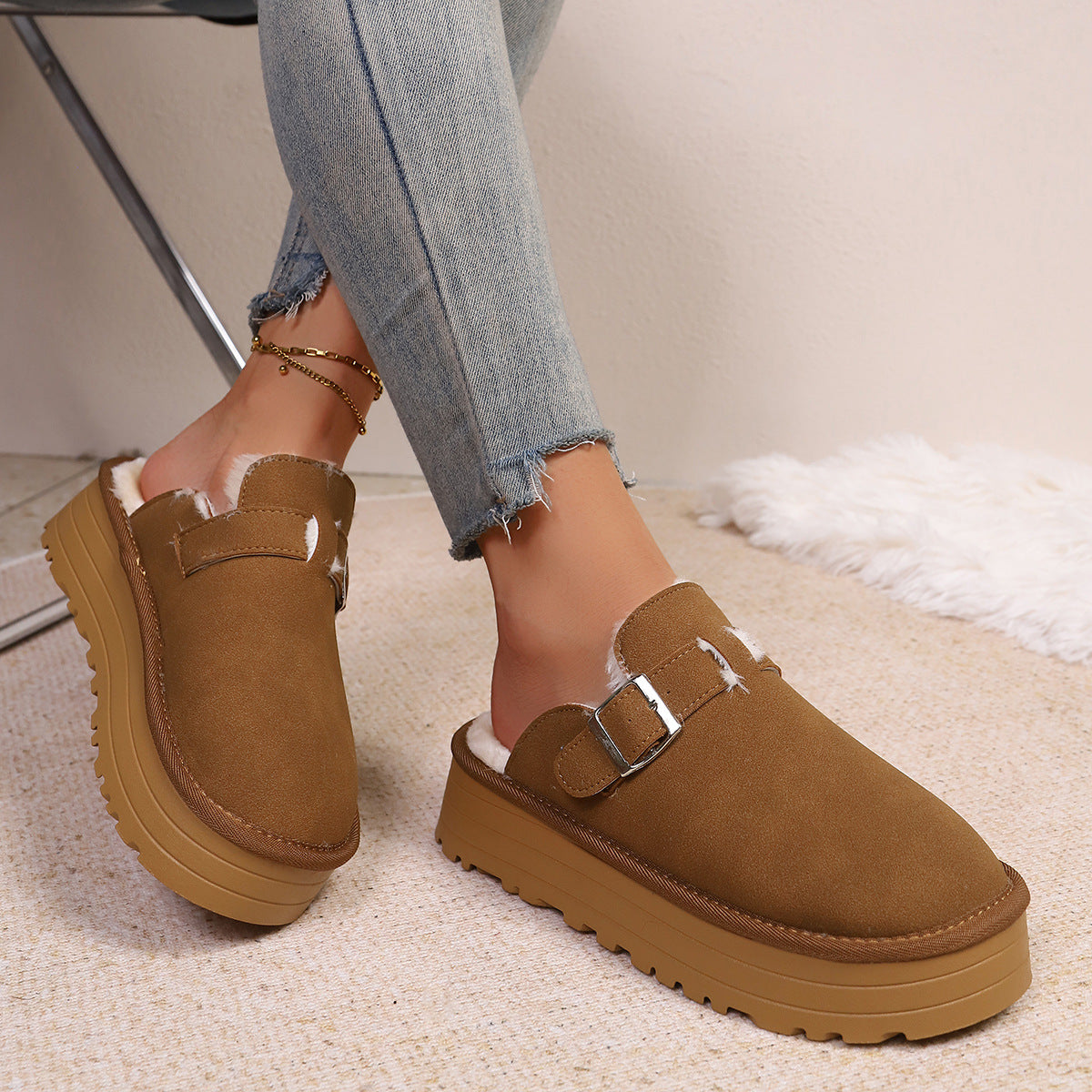 A plush slipper