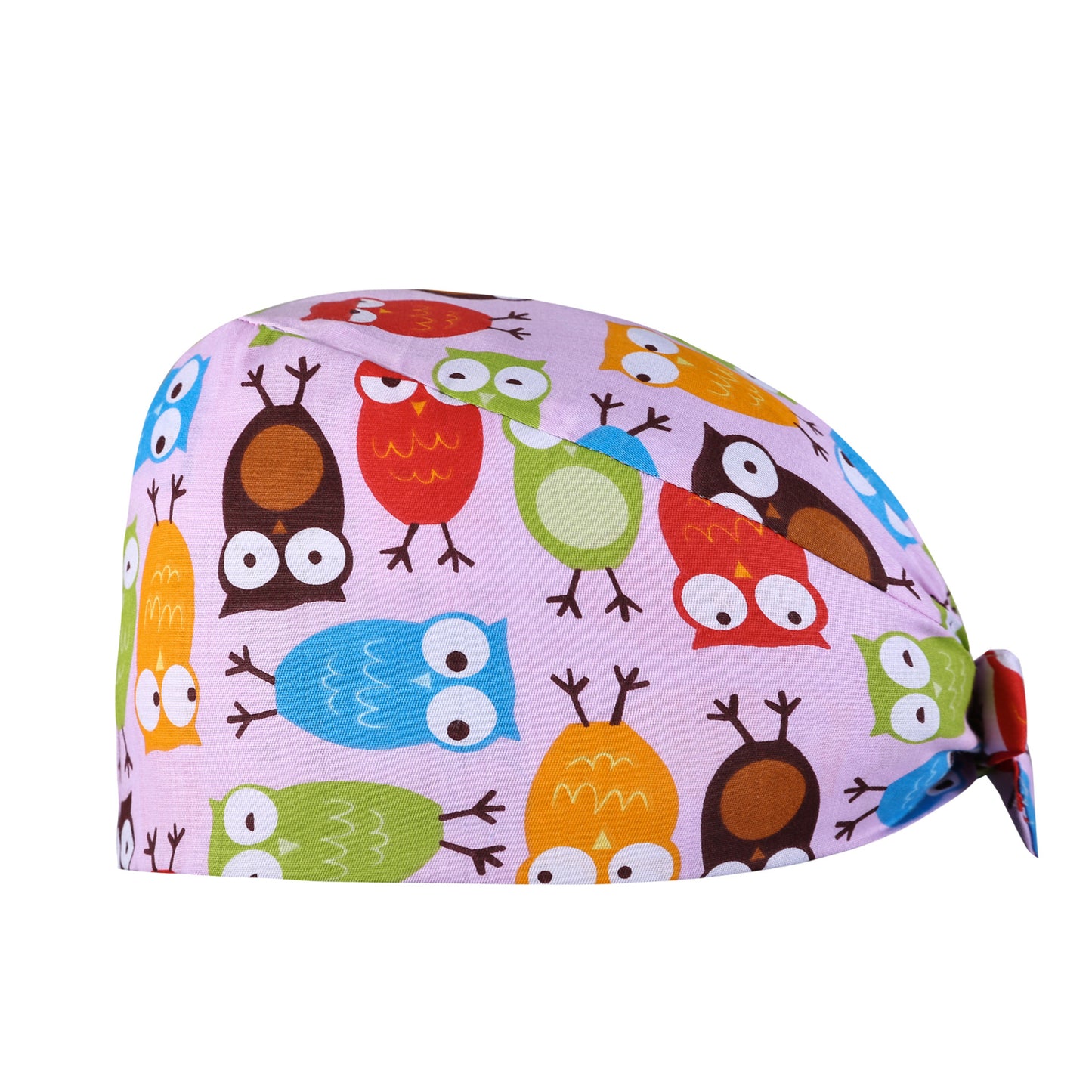 A Surgical cap Printed cap Pure cotton female nurse Baotou Fluffy cap Adjustable Baotou cap Female confinement