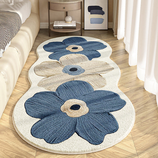 A flower floor mat