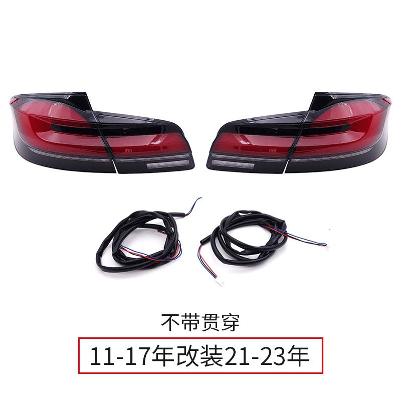 A Applicable BMW 5 Series rear tail lights with LED through-type driving lights