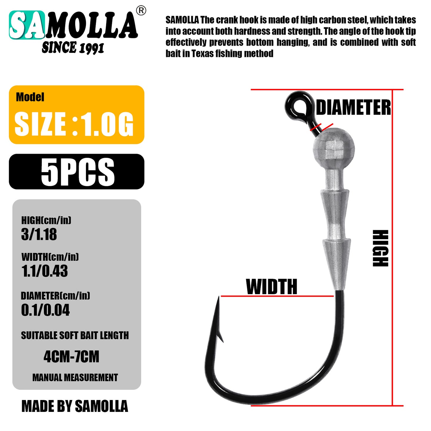 A Fire Bass Hooks for Bottom Fishing – Durable & Sharp