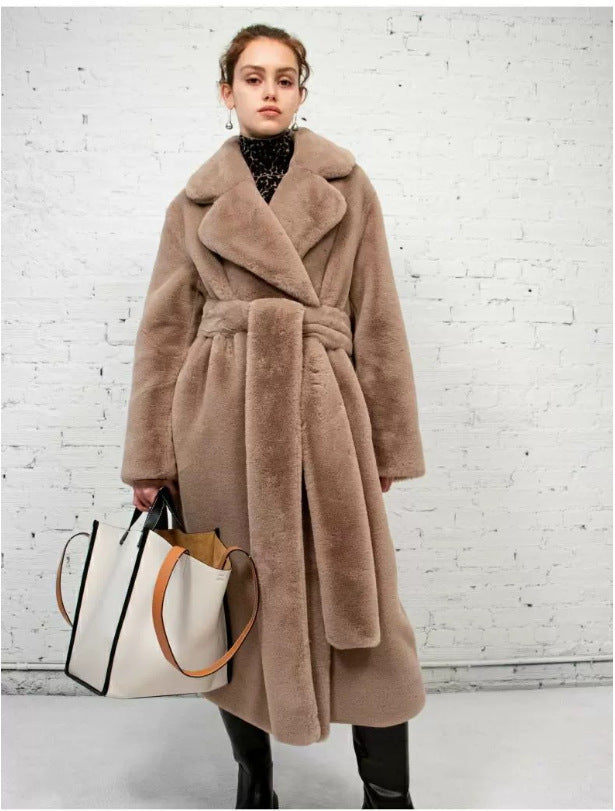 A faux fur jacket