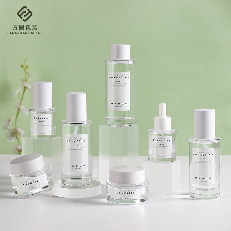 A Spot new printable cosmetics glass bottle cream bottle essence dropper bottle lotion bottle dropper essential oil bottle - Mixbatch