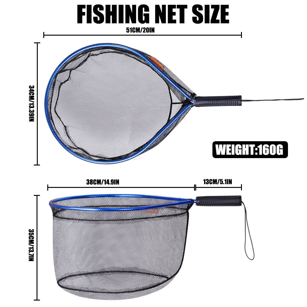 A Fishing Net with Sturdy Aluminum Alloy Frame – Easy to Use