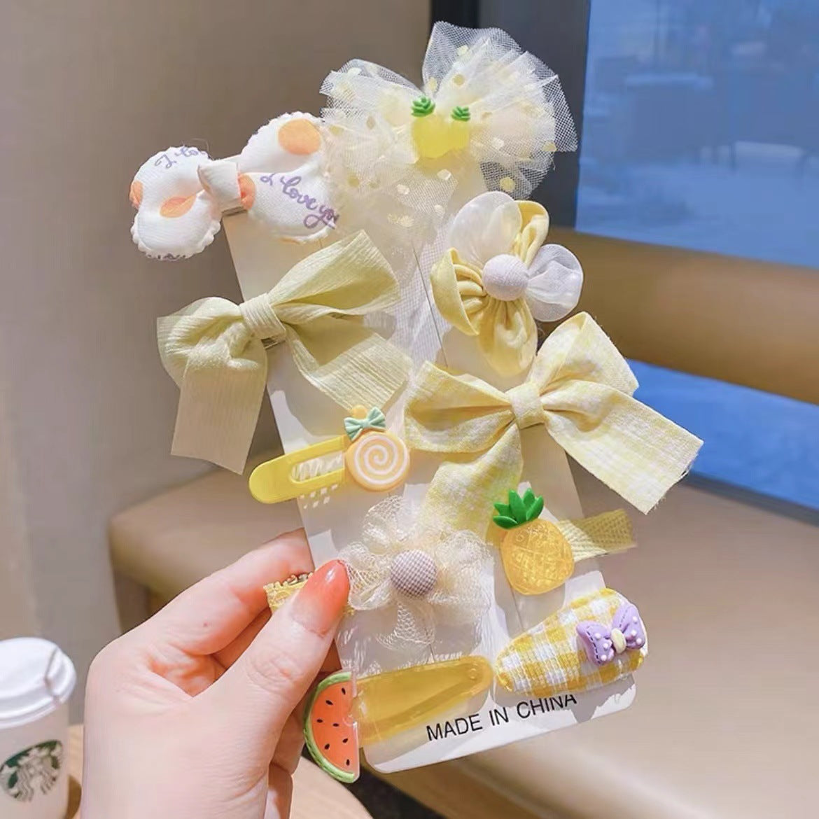 A children's hairpin stall set wholesale summer little girl hairpin cute girl broken hairpin headdress