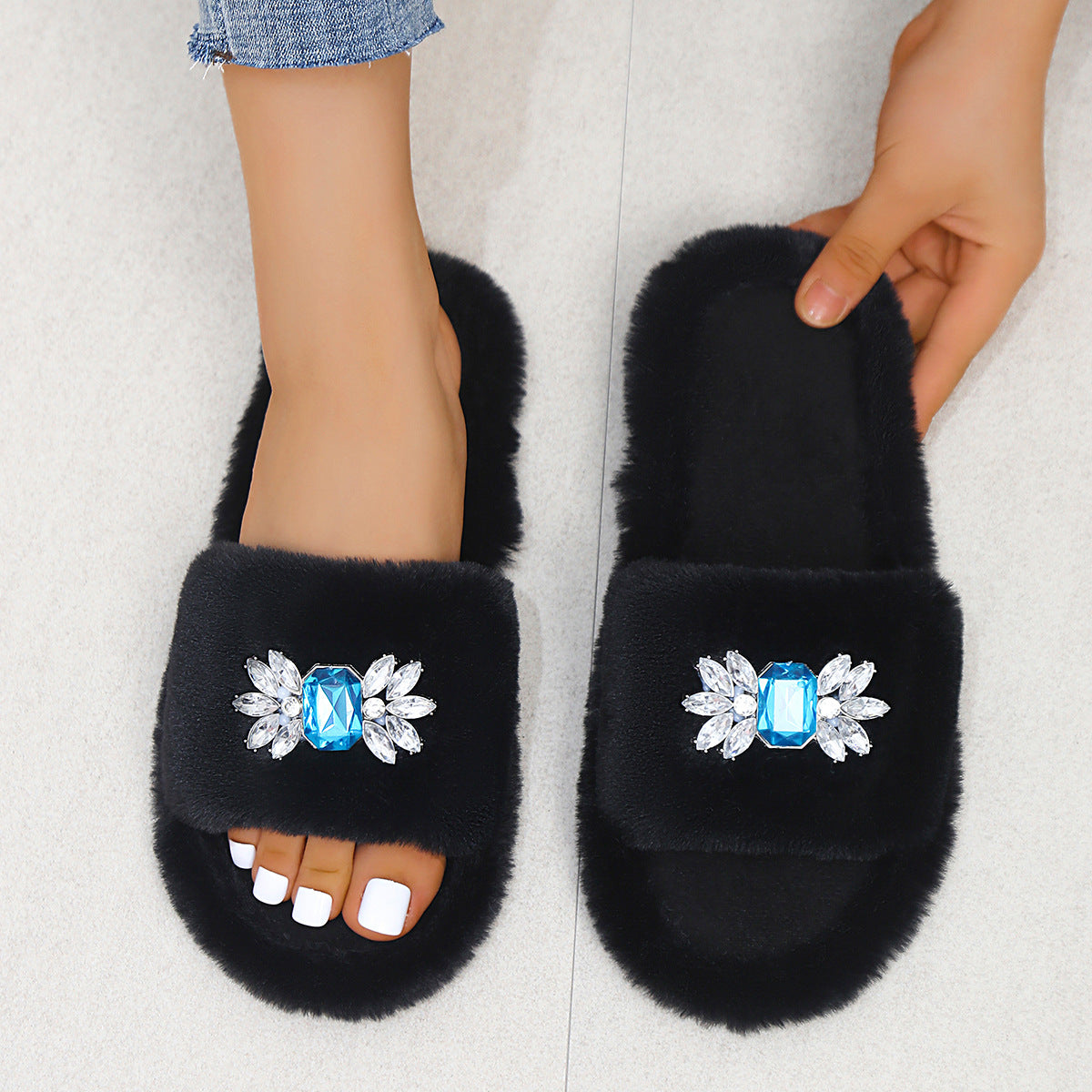 A plush slipper