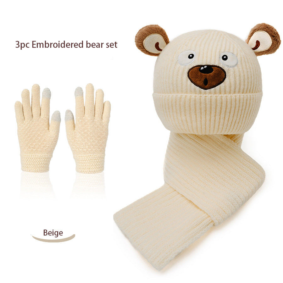 A Children's Hat Scarf Glove Set